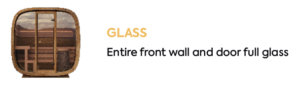 Glazen voorwand